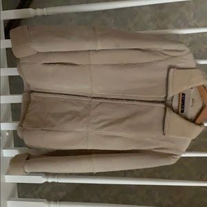 Giacca small women’s leather coat light tan